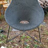 Fauteuil de jardin tressage naturelle