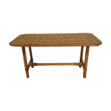 Vintage rattan coffee table