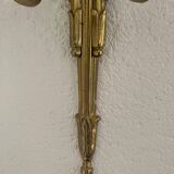 Lot de 2 appliques murales style Louis XV en bronze dorée