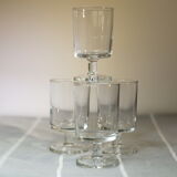 Vintage foot glasses Luminarc cavaliers model