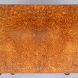 Antique Dutch Empire Burl Wood veneered desk or sofa table