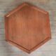 Hexagonal bamboo coffee table