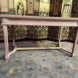 Flat desk with solid oak Henri II aero gummed