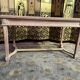 Flat desk with solid oak Henri II aero gummed