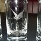 Lot de 6 verres gravés Moser