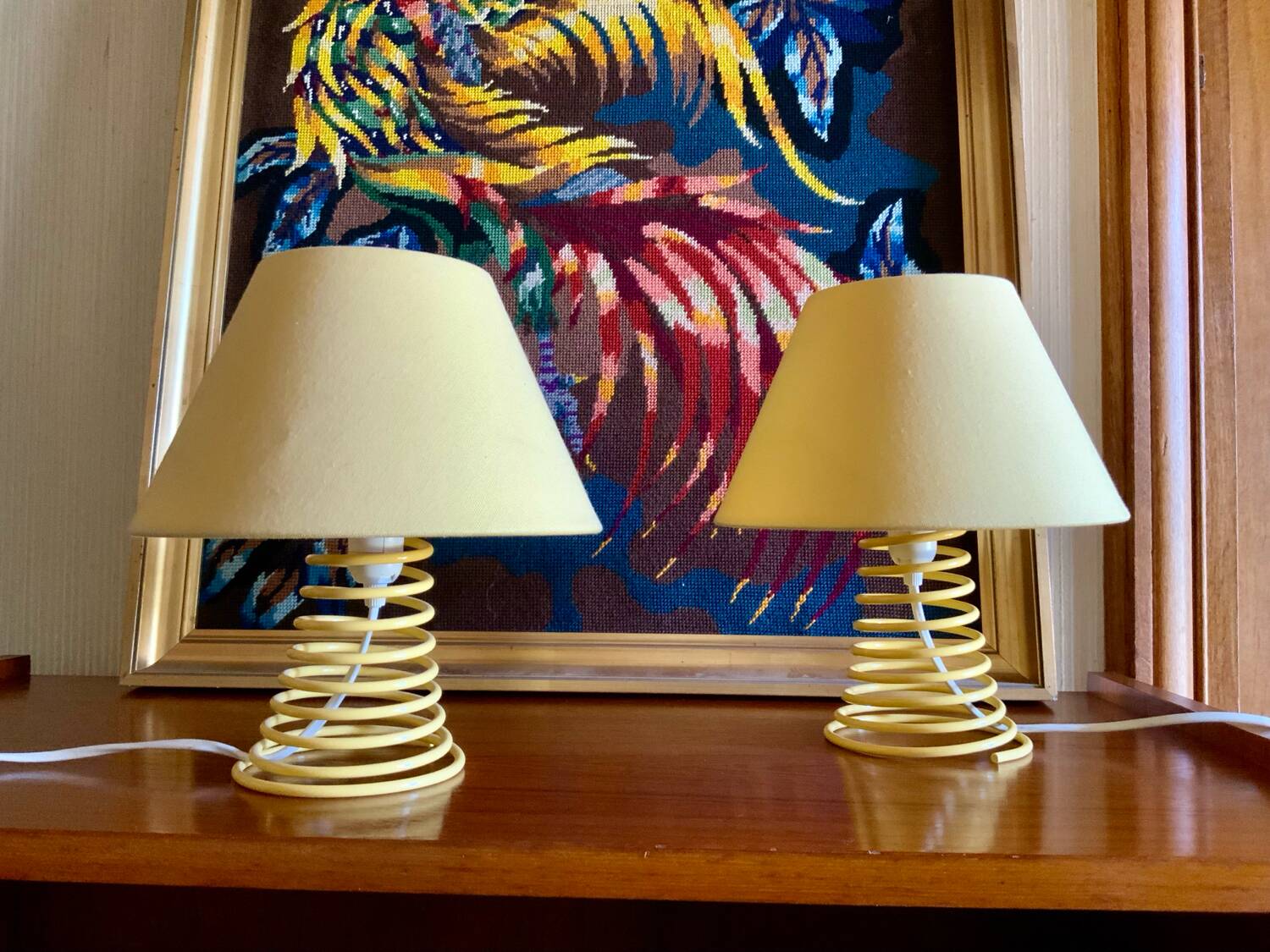 Vintage spring lamps