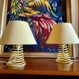 Lampes ressort vintage