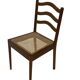 Vintage Teak Chair with Webbing - 1970s Design
