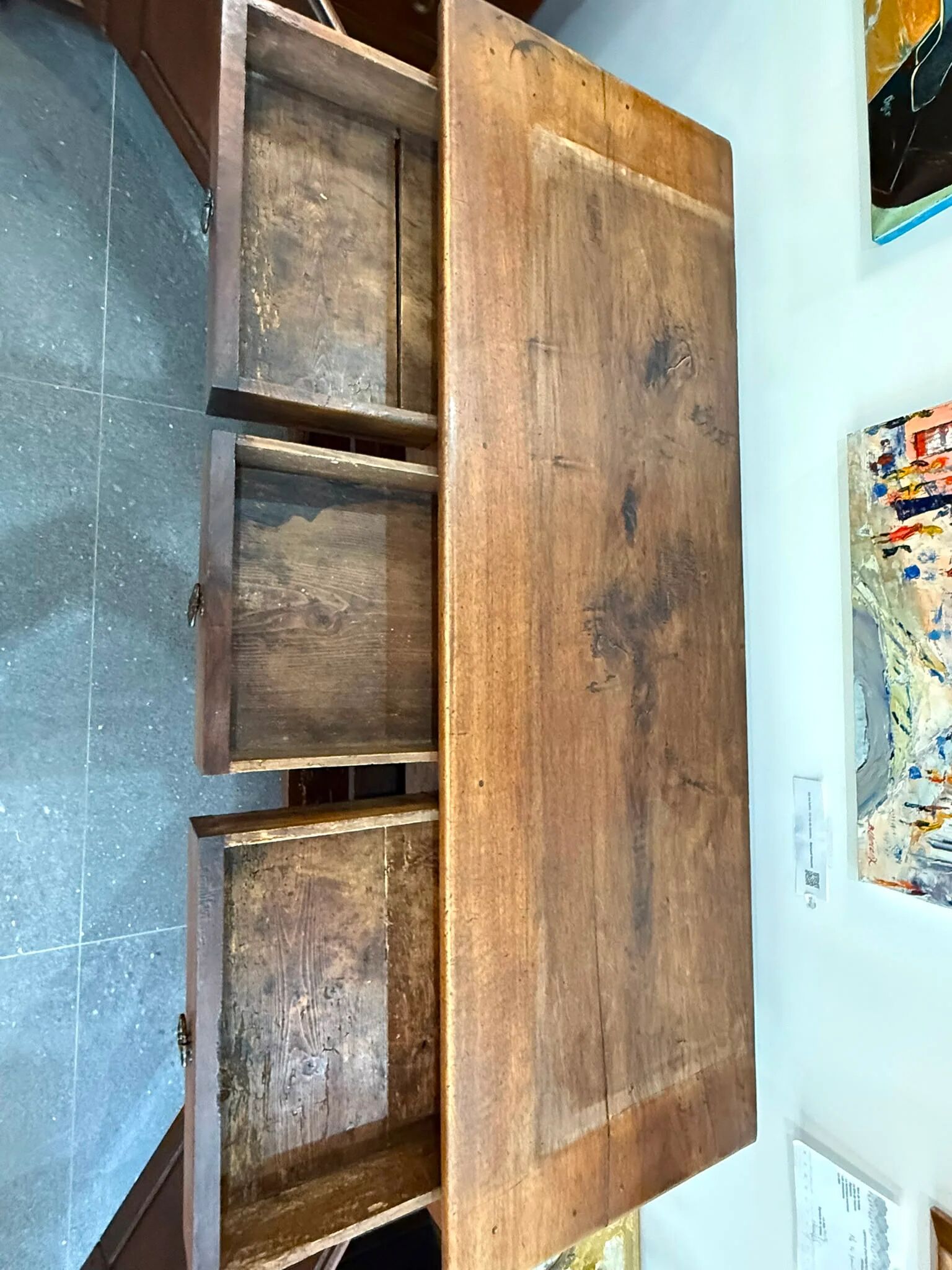19th-century walnut buffet – 3 drawers