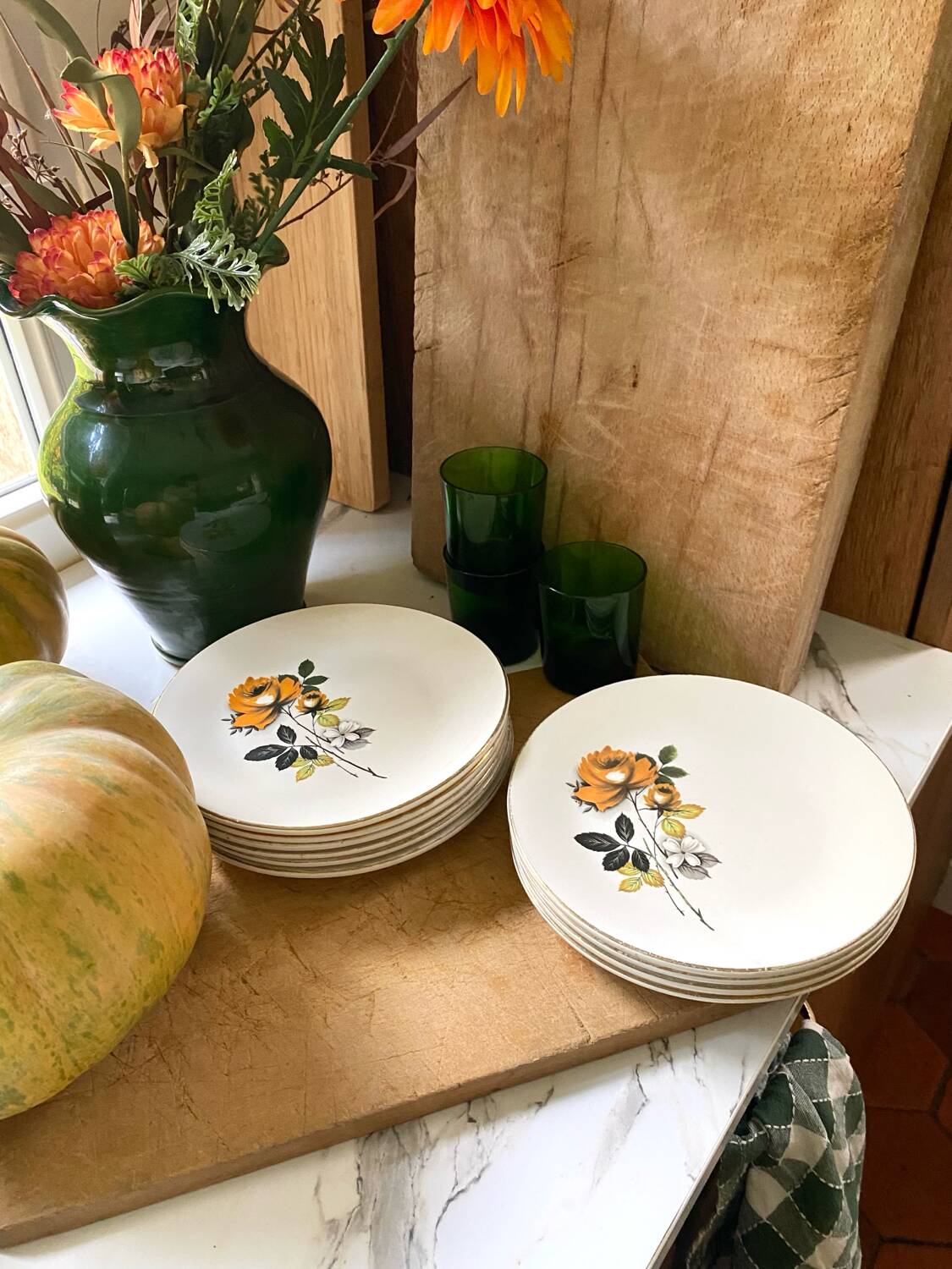 Antique dessert plates