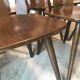 Lot of 6 chairs vintage bistro compass feet