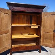 Louis Philippe wardrobe in solid walnut