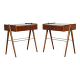Pair of vintage Scandinavian teak bedside tables