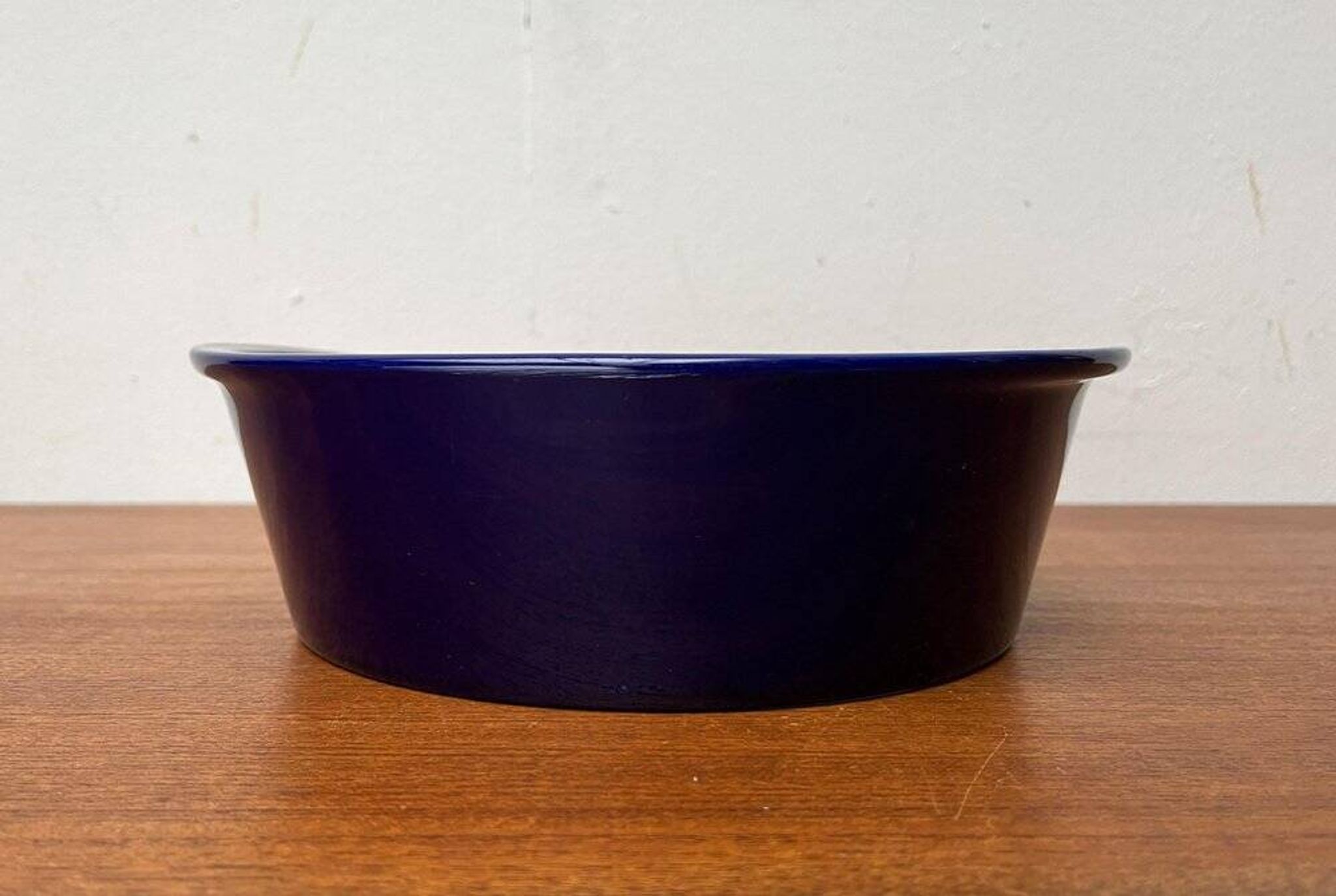 Dark blue ceramic vintage German bowl Lukull by Schönwald
