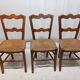 Lot de 3 anciennes chaises Vintage