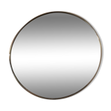 Round stainless steel mirror from the 60s