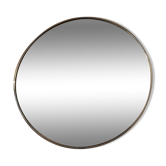 Round stainless steel mirror from the 60s