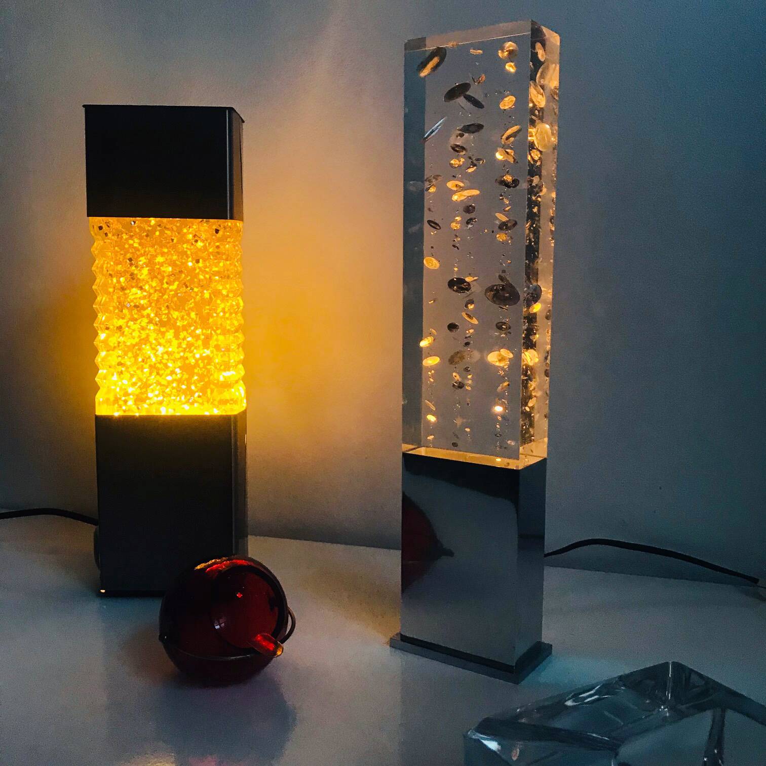 Vintage lamp • space age night light • 1970