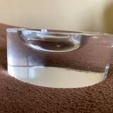 Solid crystal ashtray signed "sevres"