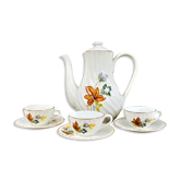Coffee service Lunéville K.G-Coffee cups-dessert plates-Coffee maker