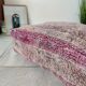 Vintage purple Berber pouf