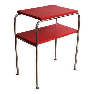 Table d'appoint tubulaire moderniste des années 1930, modèle R 7, par Slezak