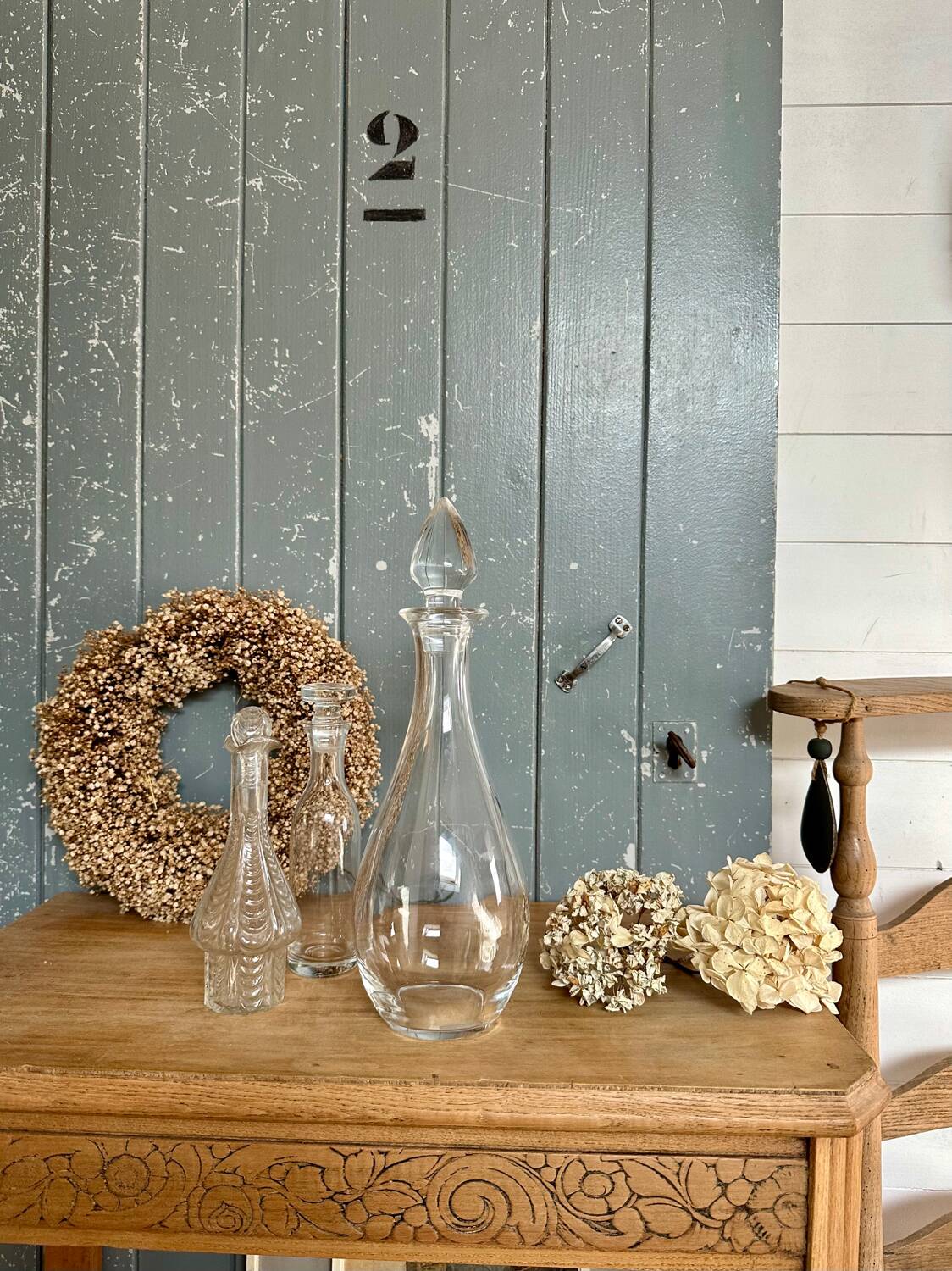 Carafe vintage forme goutte