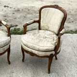 Pair of Louis XV armchairs