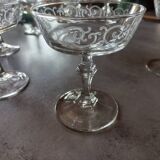 Lot 9 art deco Champagne glasses