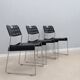 Omstack vintage metal chairs BIEFFEPLAST 1970s