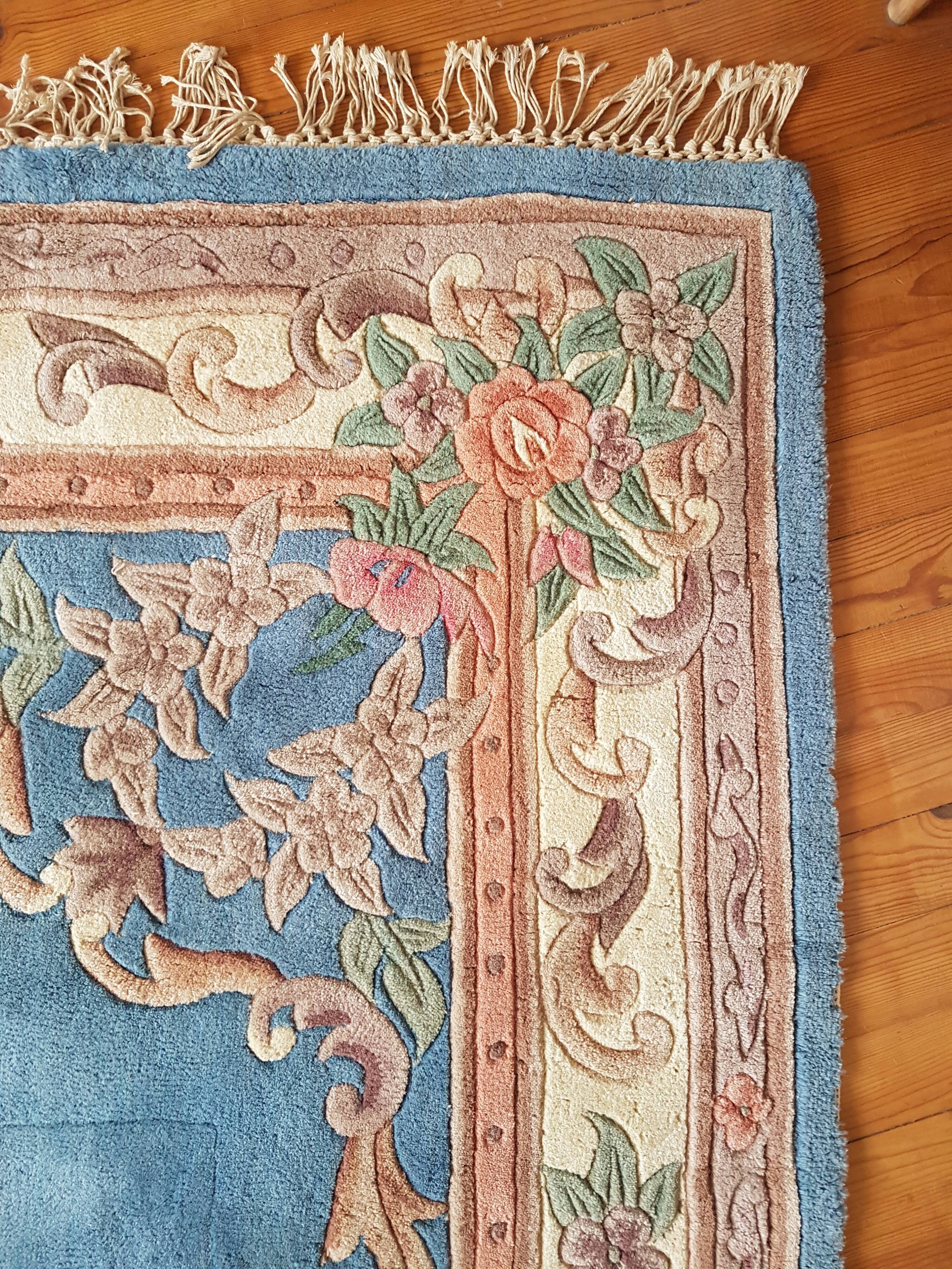 Chinese wool carpet, handmade 200x300cm