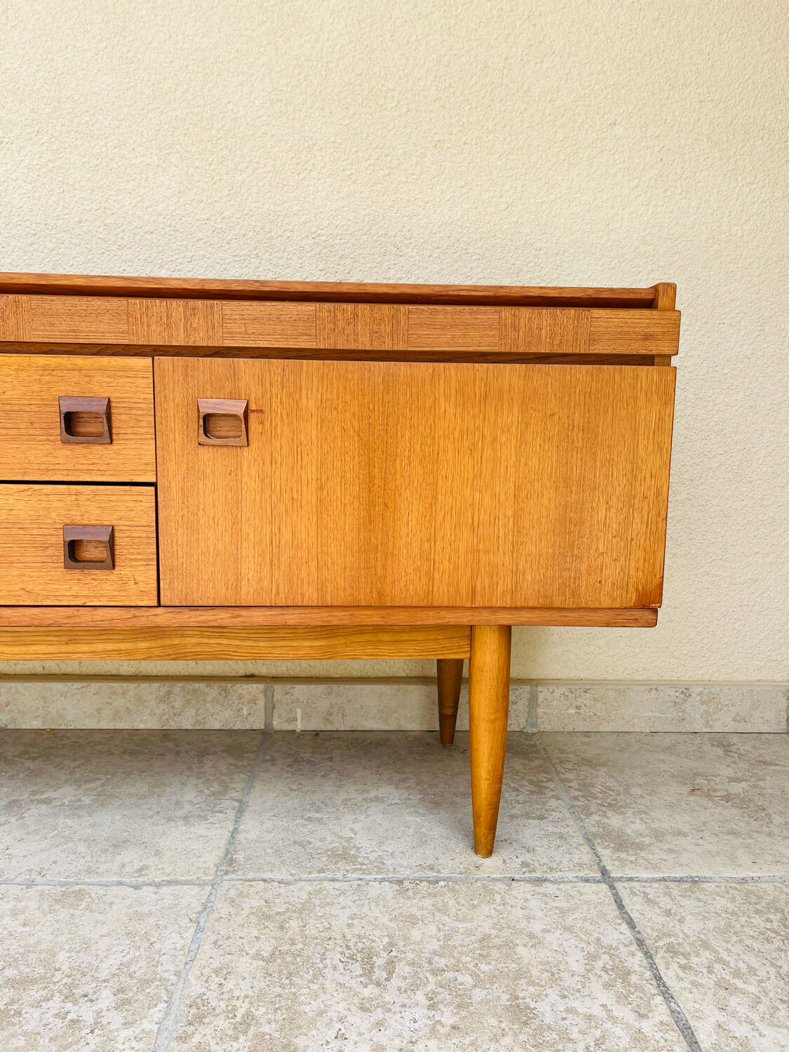 Scandinavian teak row