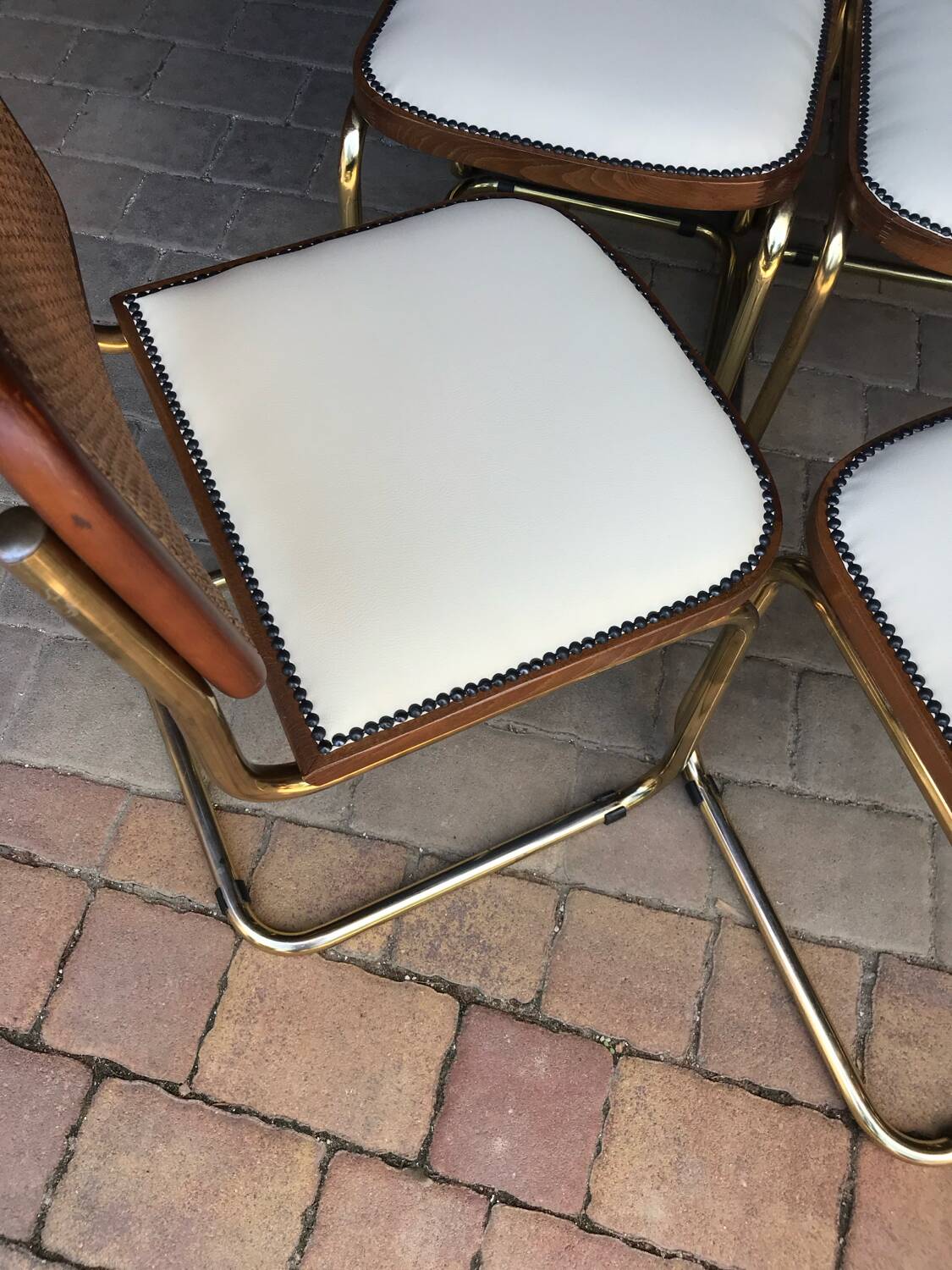 6 chaises cesca Marcel Breuer Italie 1970