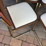 6 chaises cesca Marcel Breuer Italie 1970