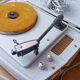 Vintage monophonic HiFivox electrophone produced by Barbieri. Turntable record player 60s
