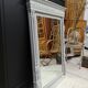 Mirror trumeau XIXe patina shabby chic gustavien ice