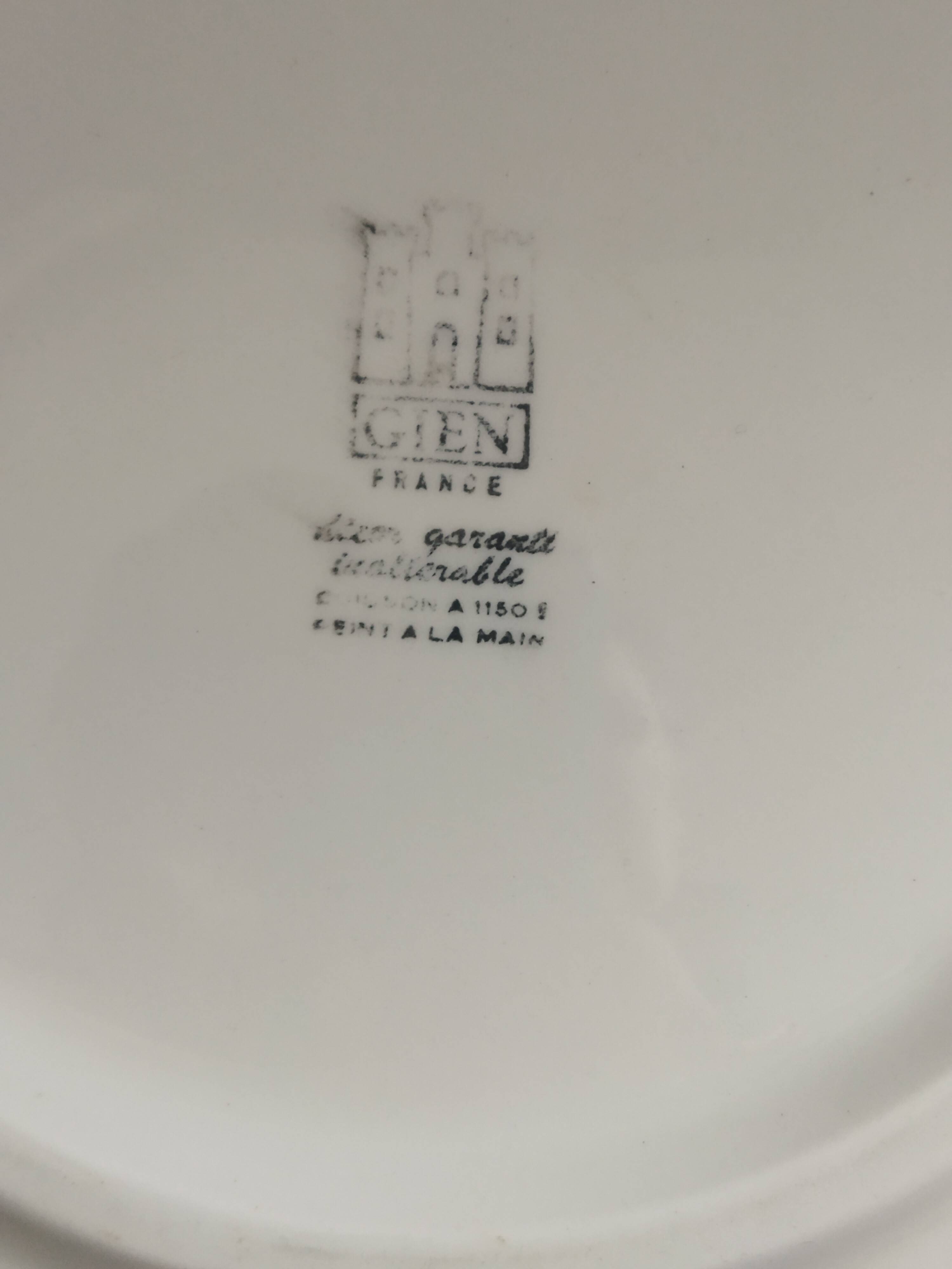 Vintage 1970s Orange Flower Gien Cup