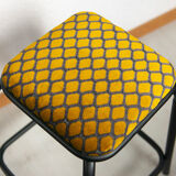 Matte and yellow black industrial stool