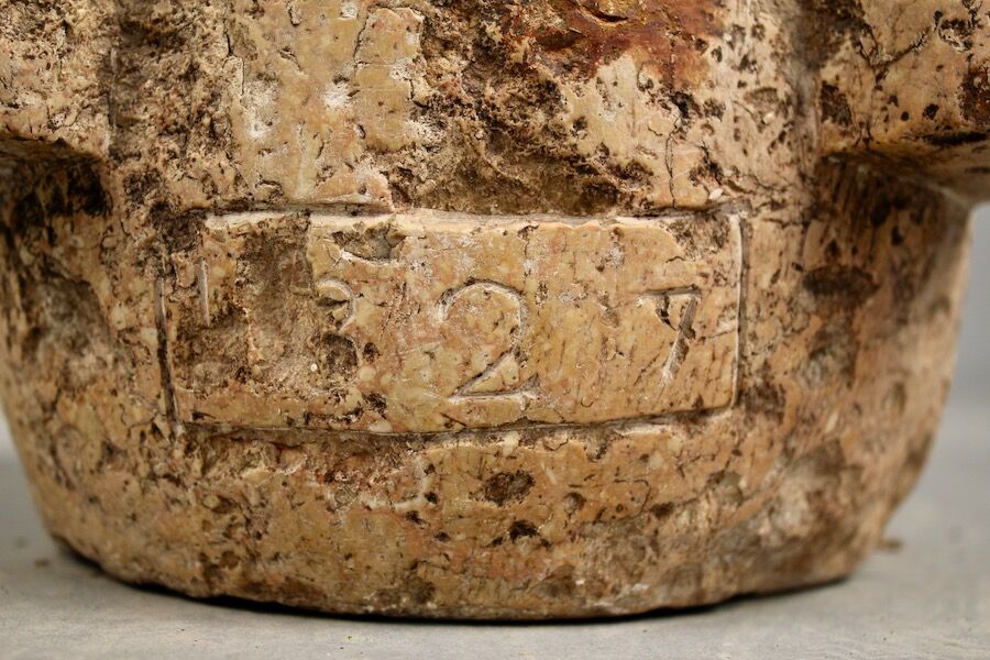 Burgundy stone mortar