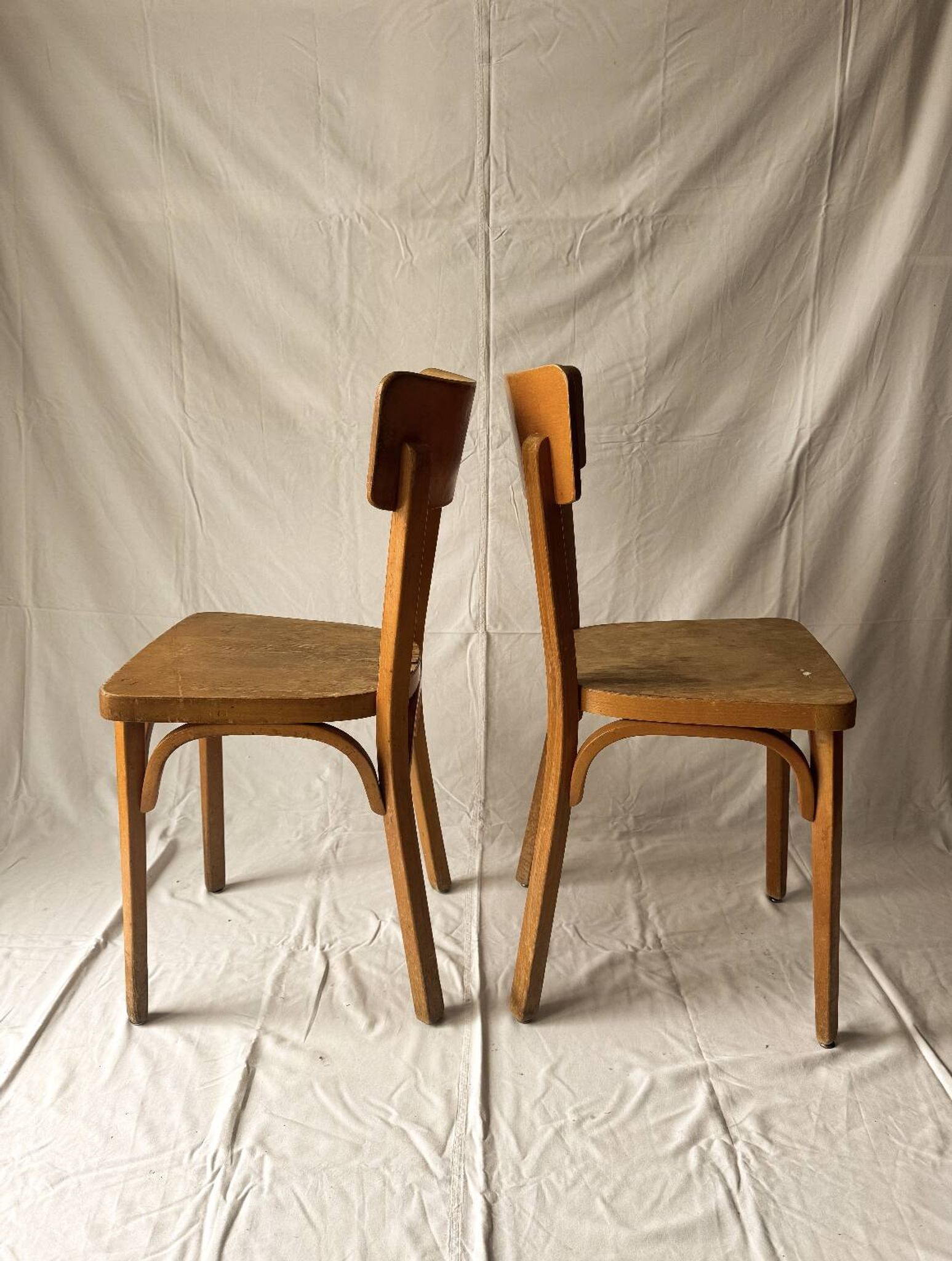 Lot de 2 chaises bistrot Baumann vintage