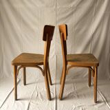 Set of 2 vintage Baumann bistro chairs