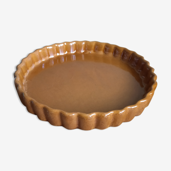 Pie dish sif in glazed terracotta old pie mold