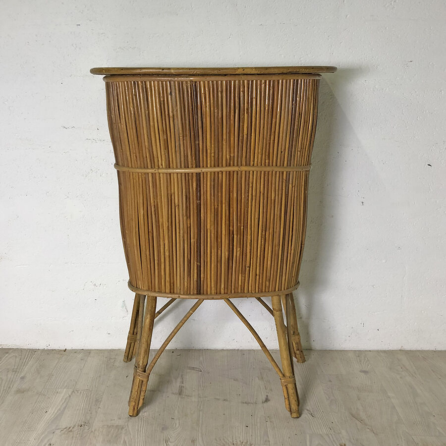 60's vintage rattan bar