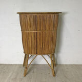 60's vintage rattan bar