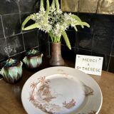 Plat de service Gien Revues d’Orient