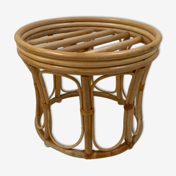 Tabouret en bambou des années 70