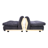 Set of 2 C&B Italia Amanta modular lounge chairs by Mario Bellini, 1970