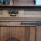 Art Nouveau Art Deco buffet in blonde walnut