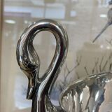 Champagne bucket in silver metal