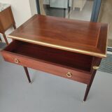 Wooden desk Louis XVI style with central drawer